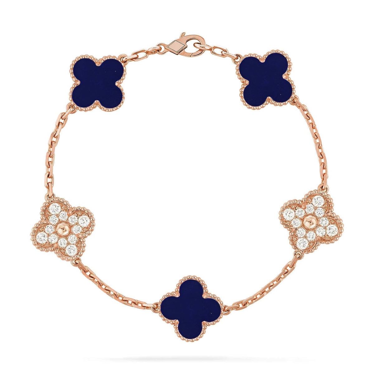 [Resenly Jewelry]CLOVER 5 MOTIF LAPIS LAZULI BRACELET COLLECTION