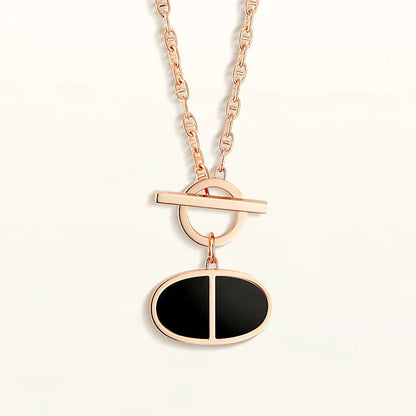 [Resenly Jewelry]シェーヌ・ヴェルソ ブラックセラミック ネックレス