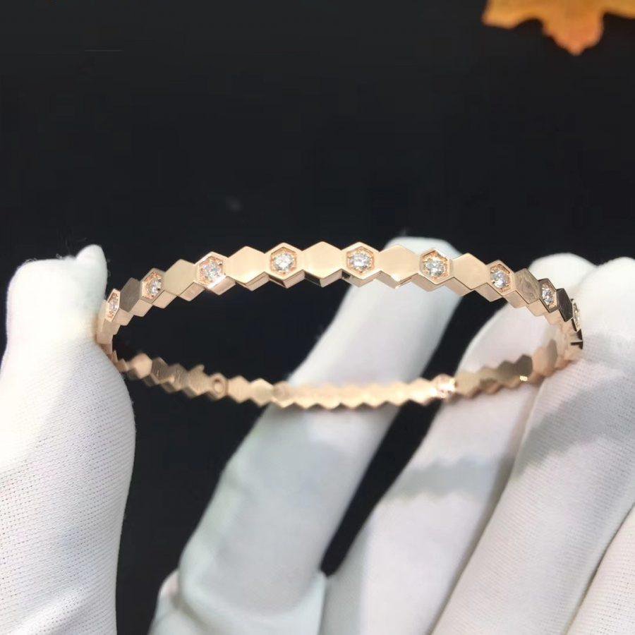 {"[Resenly Jewelry]BEE LOVE PINK GOLD DIAMOND BRACELET"}