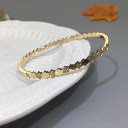 [Resenly Jewelry]BEE LOVE GOLD DIAMOND BRACELET