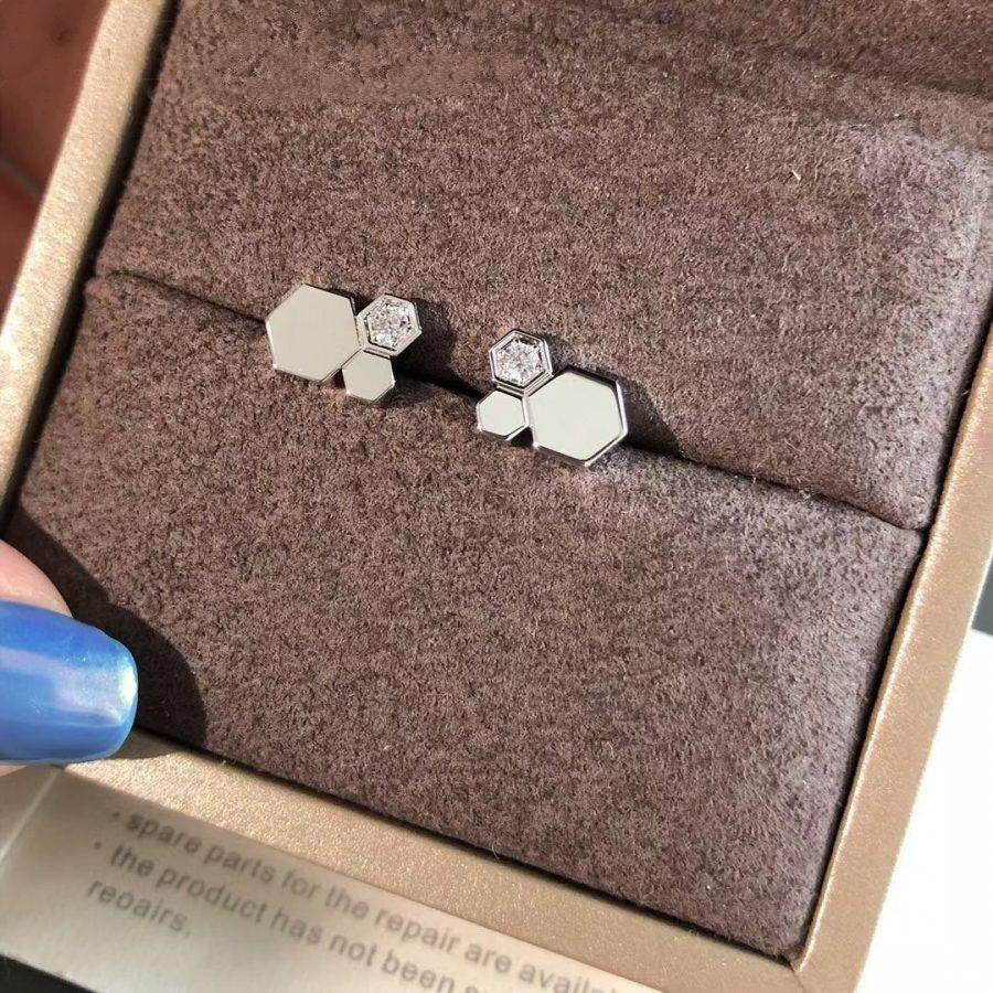 [Resenly Jewelry]BEE LOVE SILVER DIAMOND EARRINGS