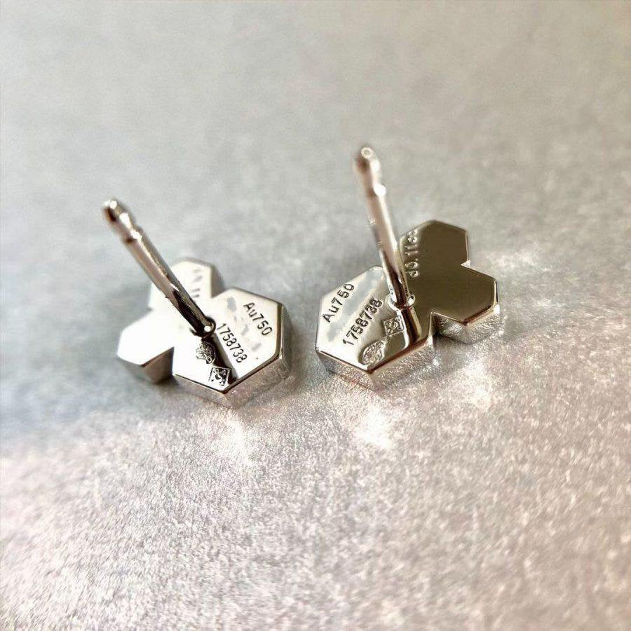 [Resenly Jewelry]BEE LOVE SILVER DIAMOND EARRINGS