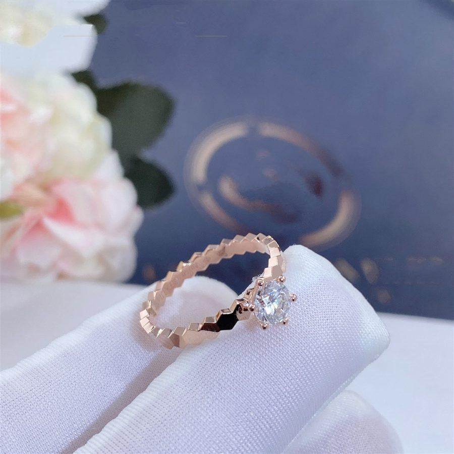 [Resenly Jewelry]BEE LOVE リング ピンクゴールド 1ダイヤモンド