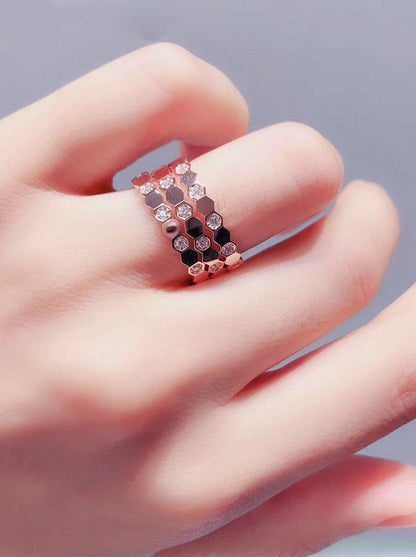 [Resenly Jewelry]BEE LOVE リング ピンクゴールド ダイヤモンド
