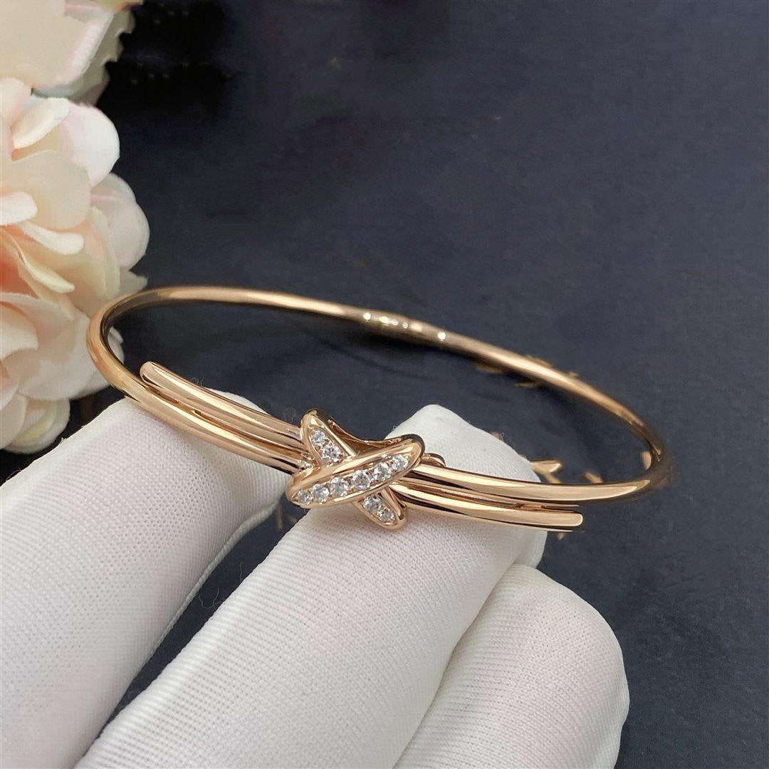 [Resenly Jewelry]JEUX DE BRACELET PINK GOLD DIAMONDS