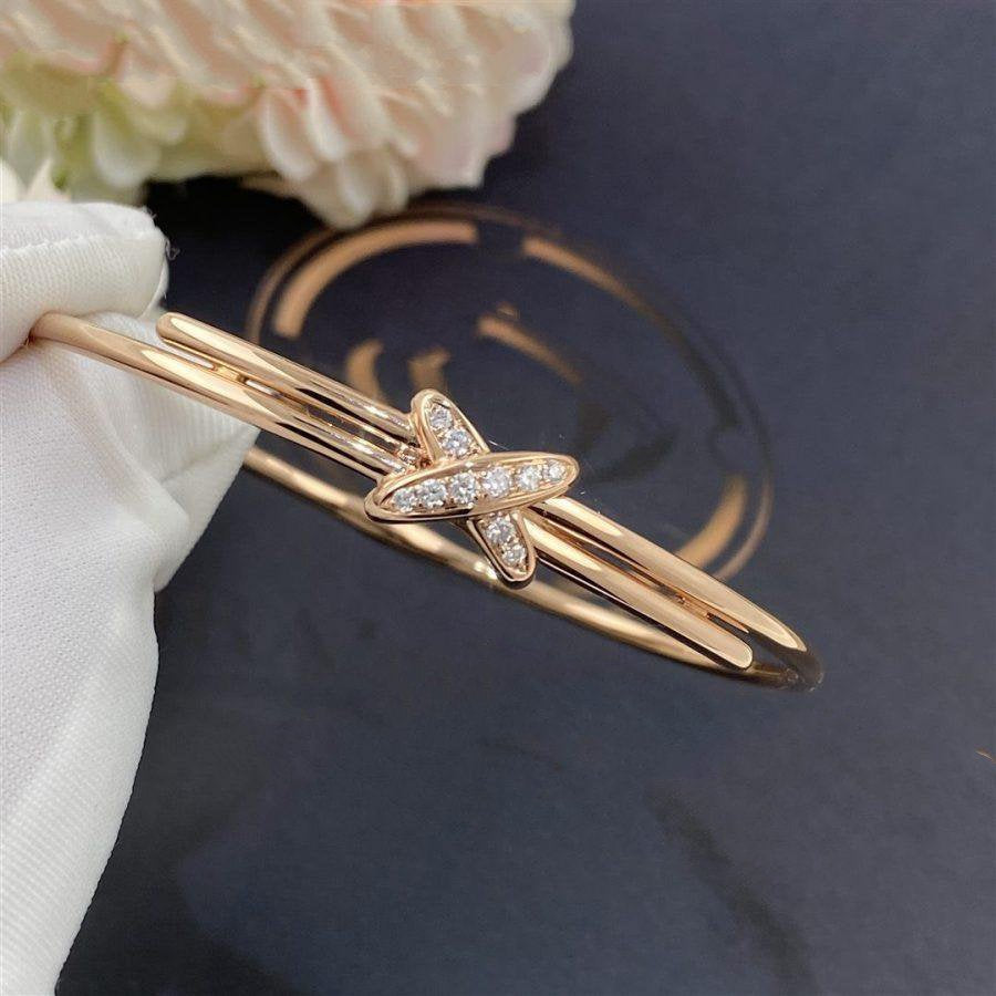 [Resenly Jewelry]JEUX DE BRACELET PINK GOLD DIAMONDS