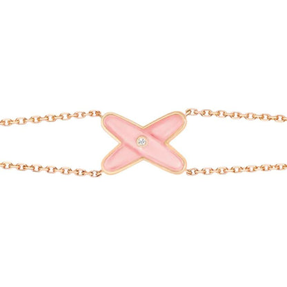 [Resenly Jewelry]JEUX BRACELET PINK MOP PINK GOLD 1 DIAMOND