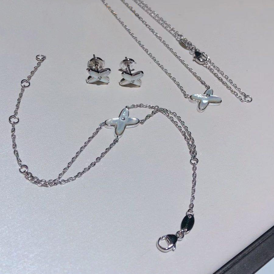 [Resenly Jewelry]JEUX ブレスレット ホワイトMOP シルバー ダイヤモンド1石