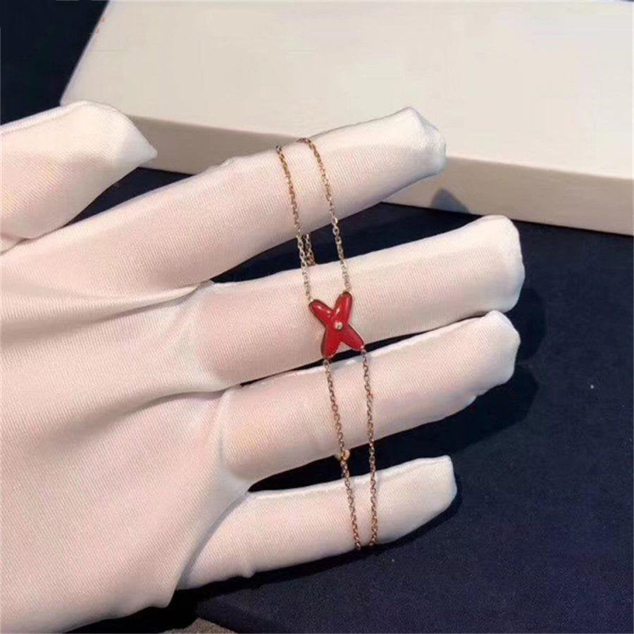 [Resenly Jewelry]JEUX BRACELET CARNELIAN PINK GOLD 1 DIAMOND