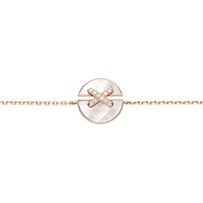 [Resenly Jewelry]JEUX DE BRACELET MOP PINK GOLD DIAMONDS