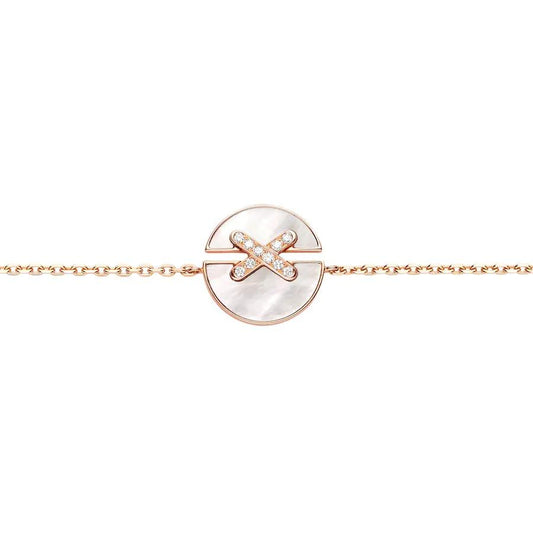 [Resenly Jewelry]JEUX DE BRACELET MOP PINK GOLD DIAMONDS