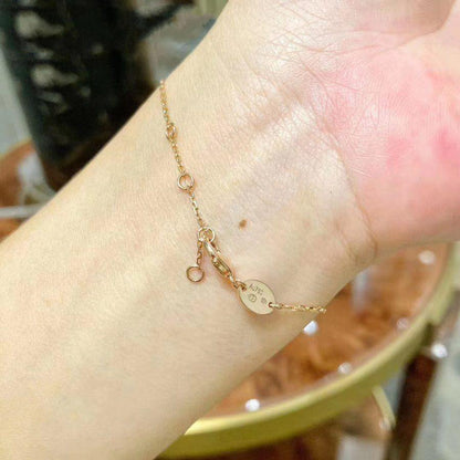 [Resenly Jewelry]JEUX DE BRACELET MOP PINK GOLD DIAMONDS