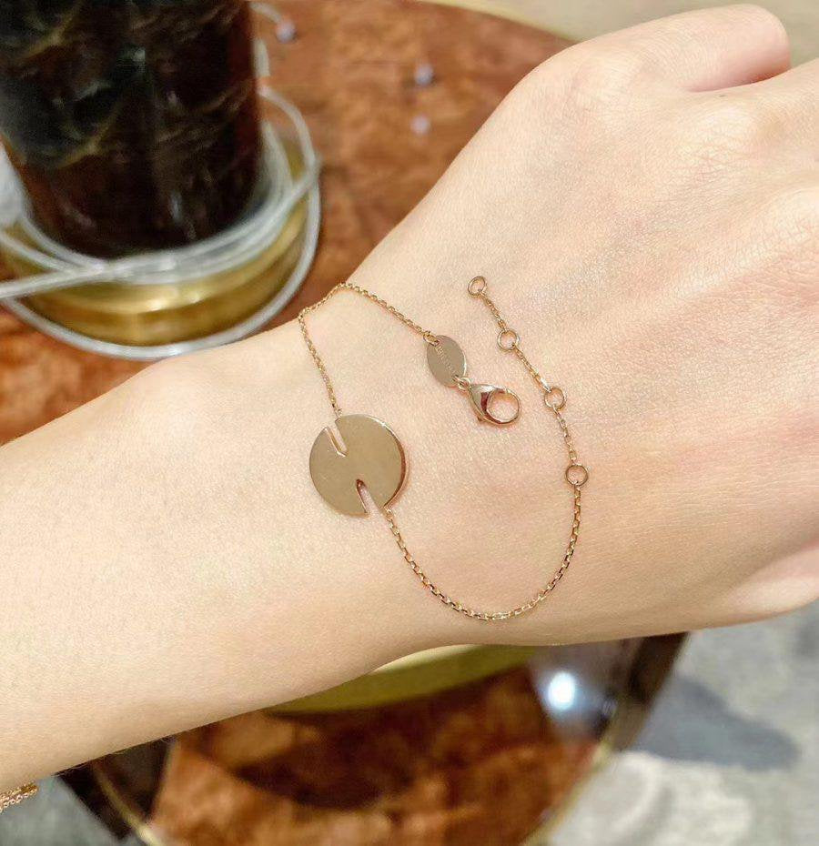 [Resenly Jewelry]JEUX DE BRACELET MOP PINK GOLD DIAMONDS