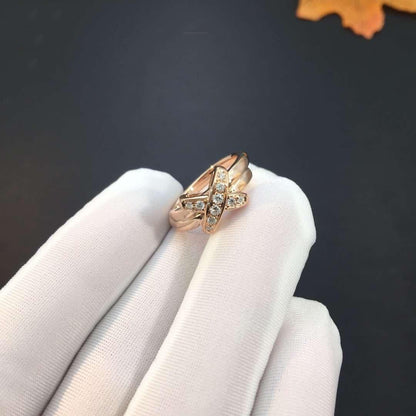 [Resenly Jewelry]JEUX DE ピンクゴールドダイヤモンドリング