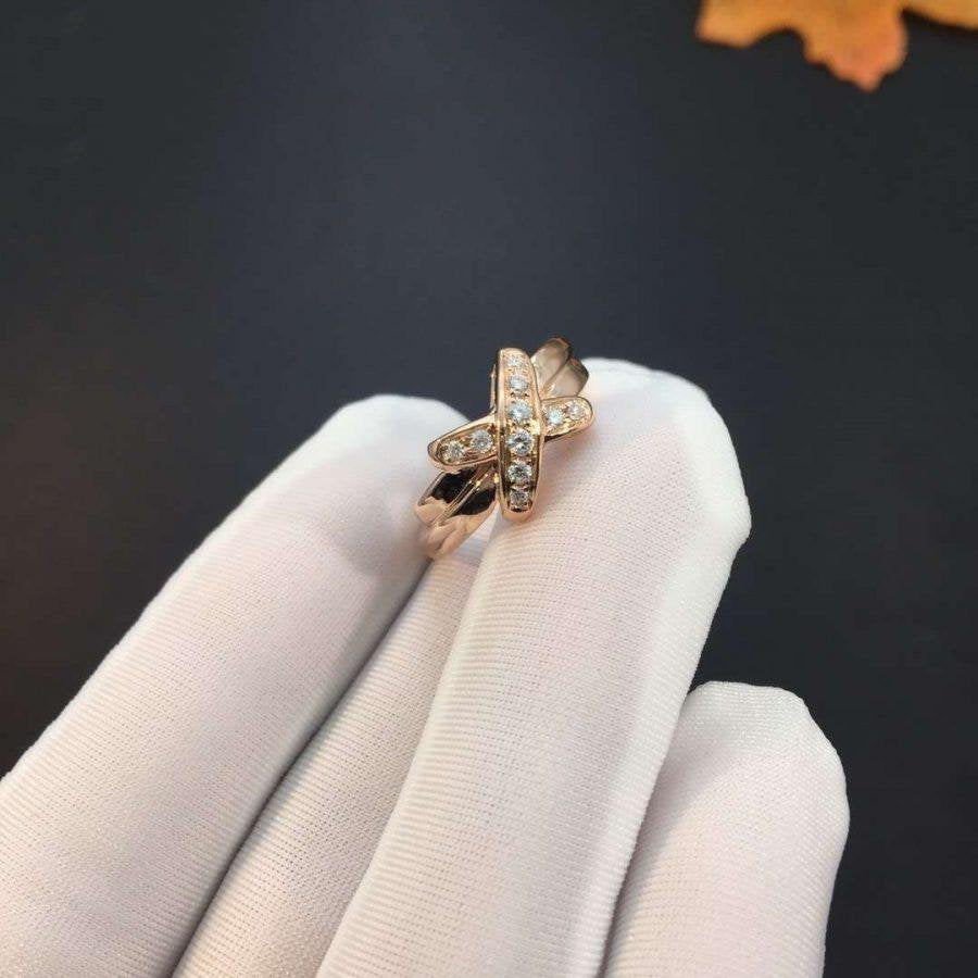 [Resenly Jewelry]JEUX DE ピンクゴールドダイヤモンドリング