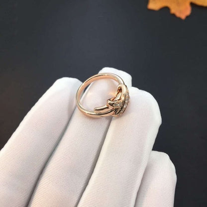 [Resenly Jewelry]JEUX DE ピンクゴールドダイヤモンドリング