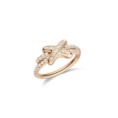 [Resenly Jewelry]JEUX DE RING PINK GOLD DIAMOND