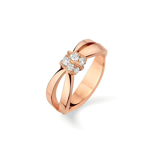 [Resenly Jewelry]LIENS RING PINK GOLD DIAMOND