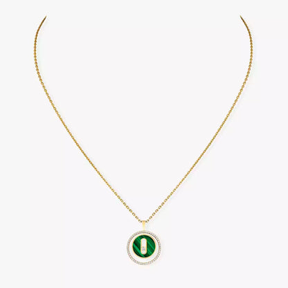 [Resenly Jewelry]Lucky Move Diamond Necklace in Rose Gold and White Mother-of-Pearl