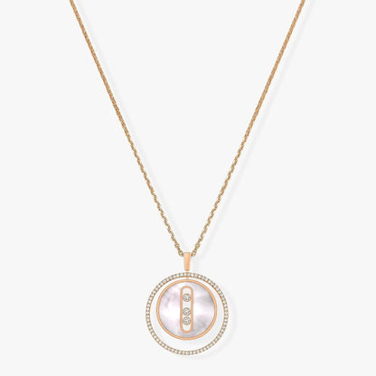 [Resenly Jewelry]LUCKY MOVE MM ホワイトマザーオブパール ダイヤモンドネックレス