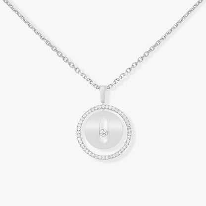 [Resenly Jewelry]LUCKY MOVE PM NECKLACE SILVER DIAMOND