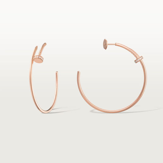 [Resenly Jewelry]ジュスト ハーフダイヤモンド ラージ イヤリング