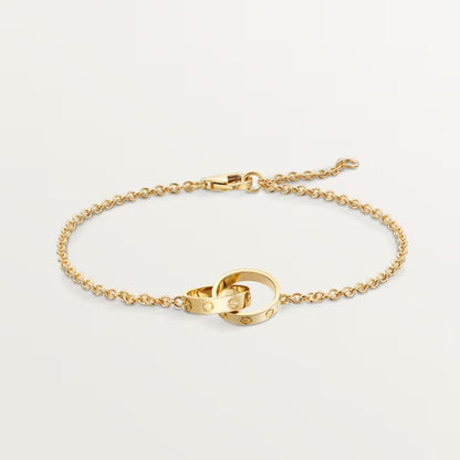 [Resenly Jewelry]LOVE BRACELET DOUBLE RING