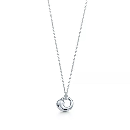 [Resenly Jewelry]SNAIL PEDANT SILVER NECKLACE