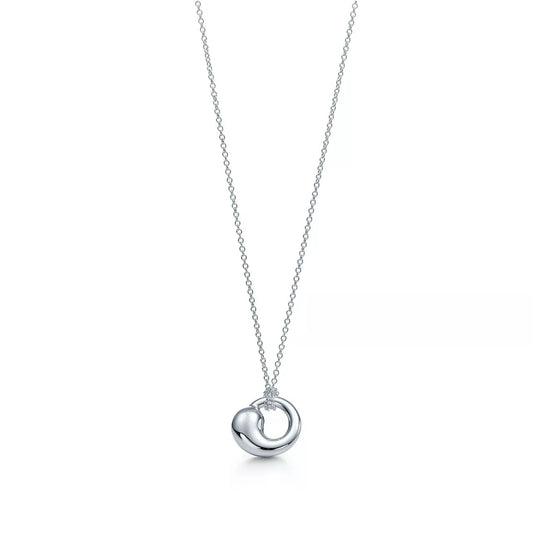 [Resenly Jewelry]SNAIL PEDANT SILVER NECKLACE