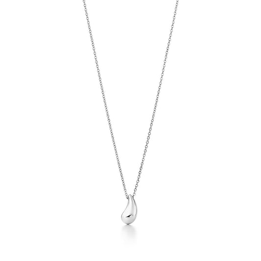 [Resenly Jewelry]ELSA PERETTI TEARDROP PENDANT STERLING SILVER NECKLACE