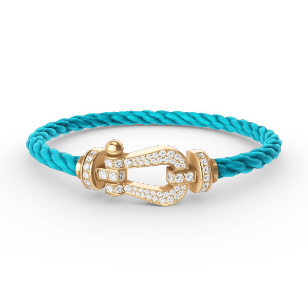 [Resenly Jewelry]FORCE LARGE HORSESHOE FULL DIAMOND BRACELET GOLD