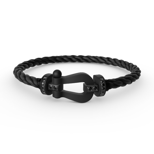 [Resenly Jewelry]FORCE LARGE SERIES HORSESHOE BLACK SAMURAI BRACELET