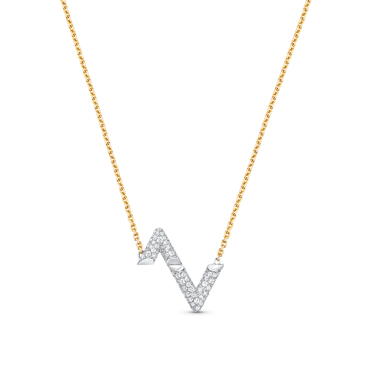 [Resenly Jewelry]VOLT SILVER DIAMOND PEDANT NECKLACE