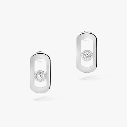 [Resenly Jewelry]So Move Diamond Earrings in Yellow Gold