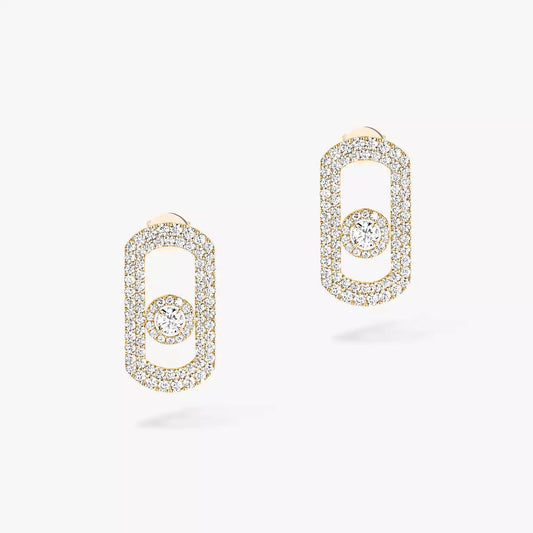 [Resenly Jewelry]So Move Pave_-Set Diamond Earrings in Silver