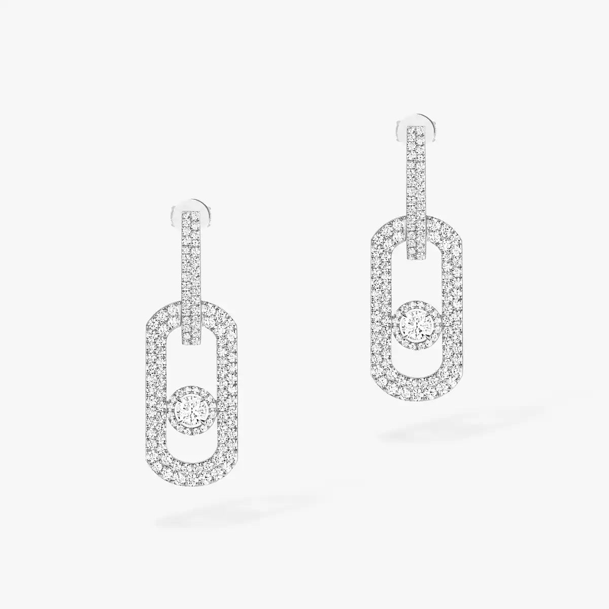 [Resenly Jewelry]So Move XL パヴェセッティング ダイヤモンド ペンダント イヤリング