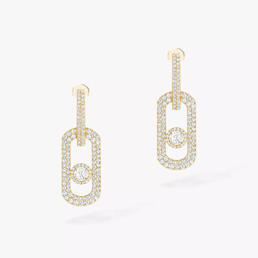 [Resenly Jewelry]So Move XL Pave_-Set Diamond Pendant Earrings