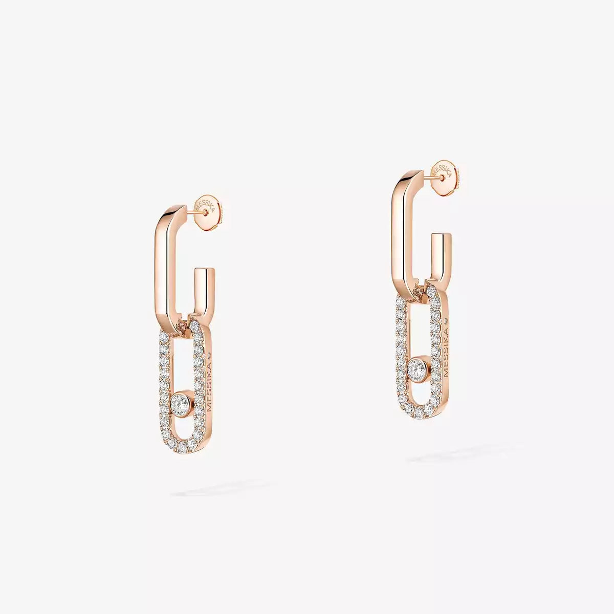 [Resenly Jewelry]Move Link Diamond Earrings