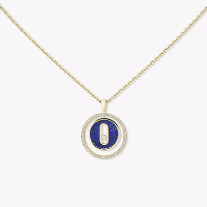 [Resenly Jewelry]Lucky Move Diamond Necklace in Rose Gold and White Mother-of-Pearl