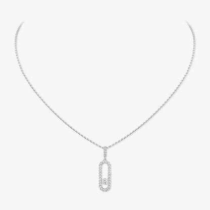 [Resenly Jewelry]Move Uno Diamond Necklace in Rose Gold