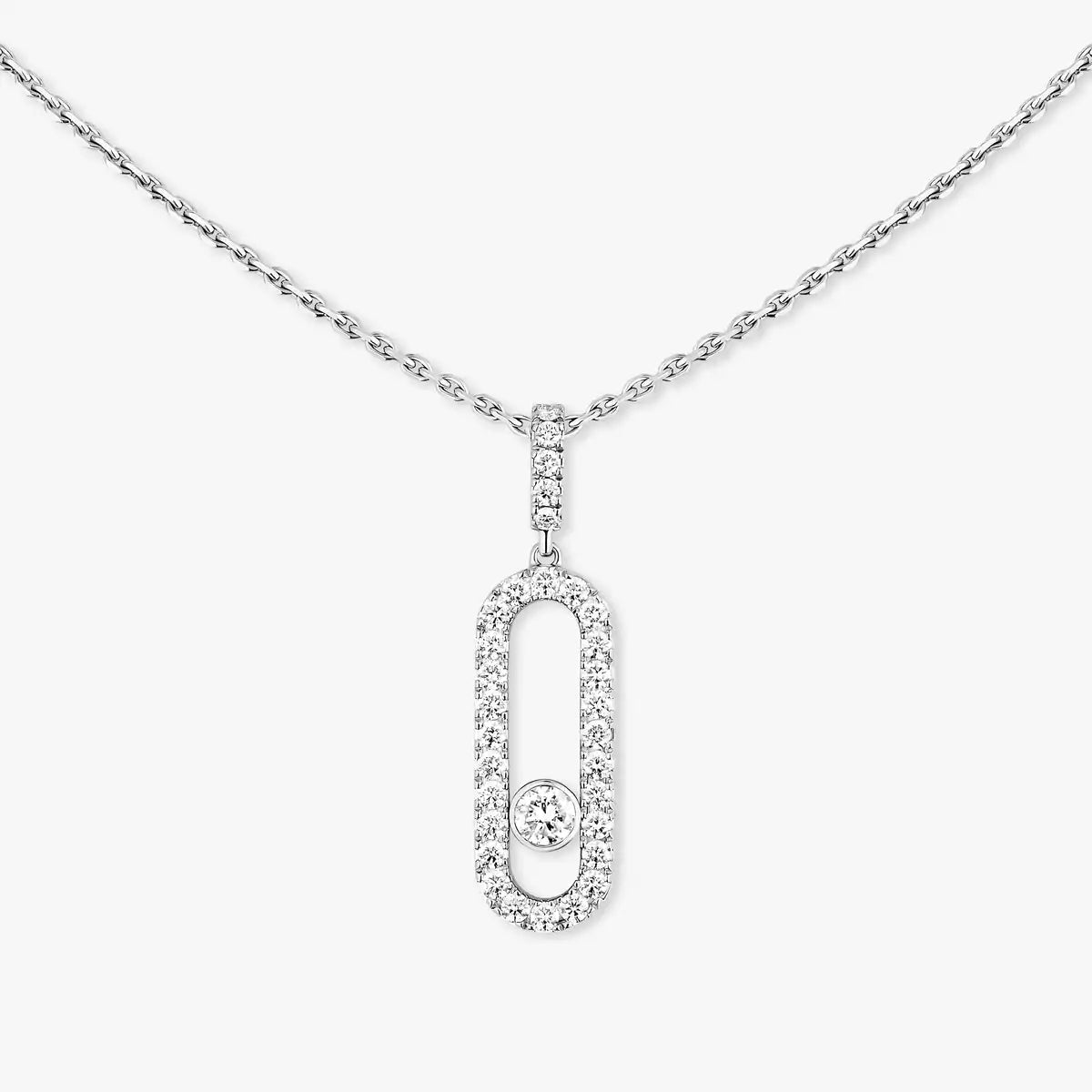 [Resenly Jewelry]Move Uno Diamond Necklace in Rose Gold