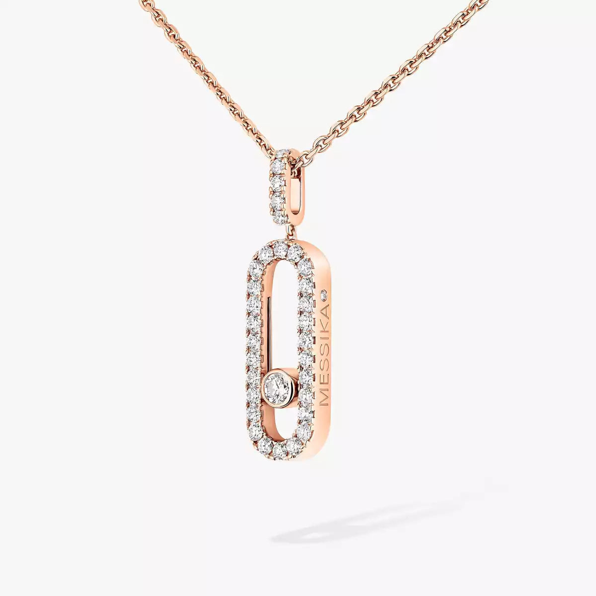 [Resenly Jewelry]Move Uno Diamond Necklace in Rose Gold