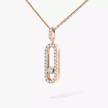 [Resenly Jewelry]Move Uno Diamond Necklace in Rose Gold