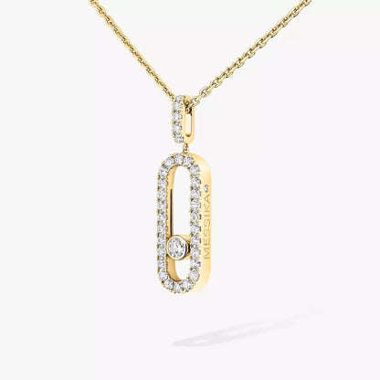 [Resenly Jewelry]Move Uno Diamond Necklace in Rose Gold