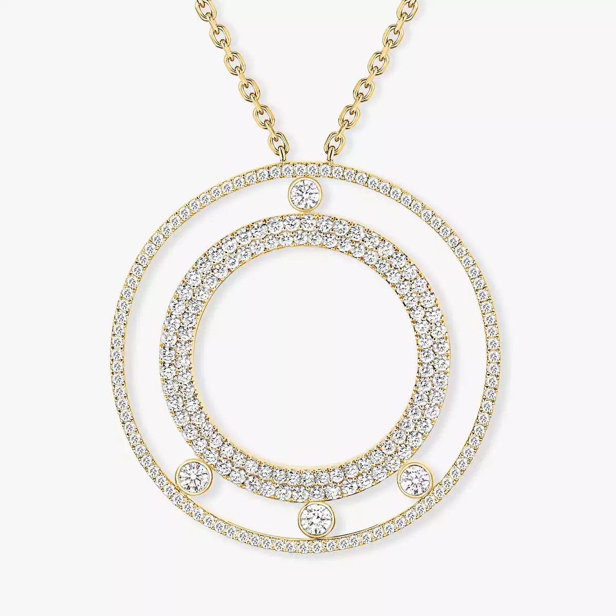 [Resenly Jewelry]Move Romane Long Pave_-Set Diamond Necklace