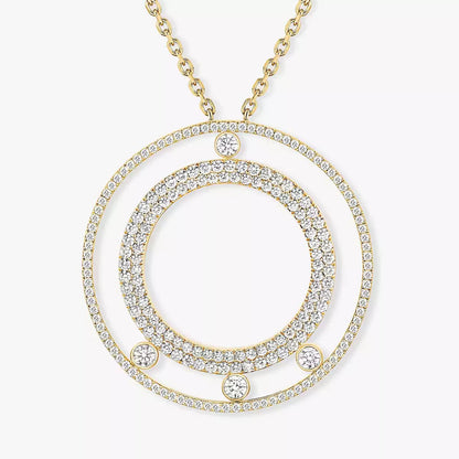 [Resenly Jewelry]Move Romane Long Pave_-Set Diamond Necklace