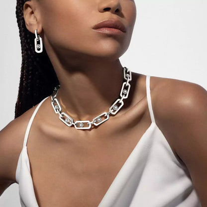 [Resenly Jewelry] So Move XL Diamond Hoop Earring