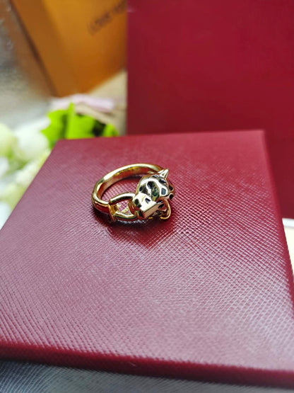 [Resenly Jewelry]LEOPARD-HEAD LEOPARD-PRINT COUPLE RING