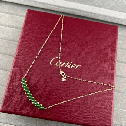[Resenly Jewelry]NEW STUD COLORED GEM PENDANT NECKLACE