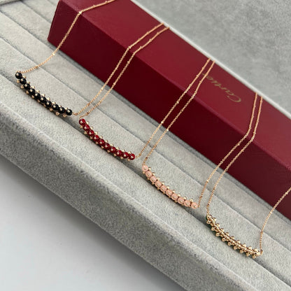 [Resenly Jewelry]NEW STUD COLORED GEM PENDANT NECKLACE